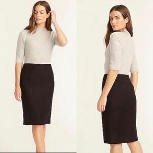 I.Crew stretch wool No. 2 Black Pencil Skirt size 2